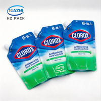 Pochettes Doypack 3L à bec verseur personnalisées avec impression hélio pour détergent, liquides, sauces, tampons, couches, sécurité et protection contre l'humidité