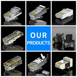 Adaptador macho Ethernet blindado <span class=keywords><strong>RJ45</strong></span> de 8 pines Panel de montaje 8P8C STP FTP <span class=keywords><strong>RJ45</strong></span> Cat5e Connecteur <span class=keywords><strong>Rj45</strong></span> <span class=keywords><strong>Cat6</strong></span> - Product Image 5