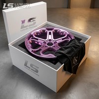 Rines Personalizados en Forma de Corazón Forjados de 18 y 19 Pulgadas con Acabado Espejo Morado para Pors-che Mini-Cooper B-M-W - Rines Premium LS Bespoke