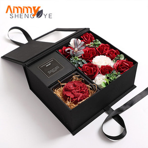 Regalos del Día DE LA Madre de Ammy, Caja de Flores de Jabón Hechas a Mano, Regalo de San Valentín, Rosa Inmortal, Ventana Abierta, Caja de Regalo - Product Image 4