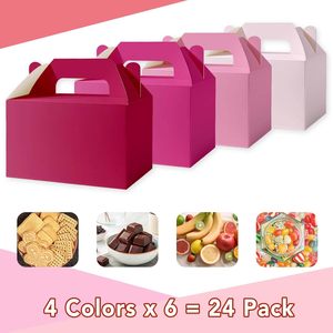 Caja <span class=keywords><strong>de</strong></span> cartón con asa SIHENY, reciclable, en colores brillantes surtidos, <span class=keywords><strong>para</strong></span> pasteles, <span class=keywords><strong>desayunos</strong></span>, dulces, queso, etc. - Product Image 3
