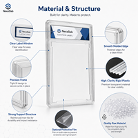 Étui de protection en acrylique transparent 35PT pour cartes à collectionner, support de présentation pour cartes de classification, vente en gros
