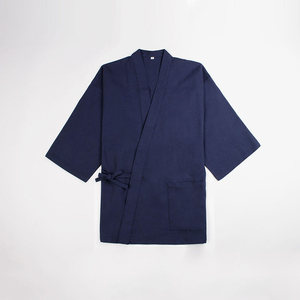 Tenue de travail unisexe pour serveurs de sushi, uniforme de chef en coton tissé lavé de style <span class=keywords><strong>japonais</strong></span> pour <span class=keywords><strong>restaurant</strong></span> - Product Image 6