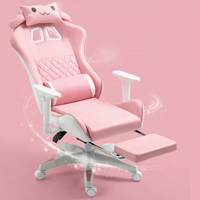 Chaise de jeu ergonomique inclinable moderne en cuir PU Anji Anime de haute qualité, personnalisable, extensible, pour filles