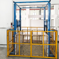 Ascenseur de fret hydraulique à rail fixe pour intérieur, capacité de 500 kg à 10 000 kg pour une manutention fluide des marchandises