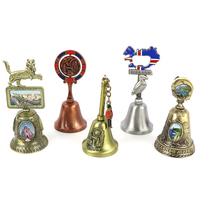 Cloche Souvenir Personnalisée pour Vos Marchés Locaux, Cloche Antique en Métal pour Touristes, Cloche de Table