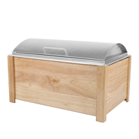 Ensemble de réchauds Ownfit avec cadre en bois pour la restauration, pour votre cuisine, chauffe-plats, équipement de cuisine commerciale, restaurant