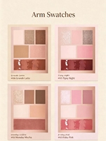 Palette de maquillage tout-en-un avec logo personnalisé, comprenant des fards à paupières à effet chromatique, du blush, un illuminateur et un contour