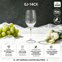 Verres à vin en plastique PET de 14 oz (400 ml), sans BPA, réutilisables, incassables, transparents, en vrac pour mariage, banquet, restaurant