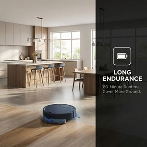 Robot aspirateur et serpillière intelligent, aspiration puissante 1000Pa, nettoyage humide et sec, balayage automatique pour la maison - Product Image 3