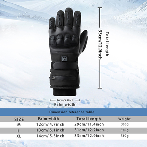 قفازات كهربائية مخصصة قابلة لإعادة الشحن مقاومة للماء للشتاء تعمل باللمس للتزلج والسباقات والرياضات الأخرى - Product Image 6