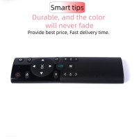 Télécommande vocale sans fil 2,4 G pour Android TV, 17 boutons, en ABS noir, prix de gros, garantie 1 an