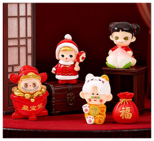 卸売樹脂製ファッション漫画ミニ中国旧正月馬3D女の子男の子遊びフィギュア装飾クリエイティブ子供のおもちゃ - Product Image 5