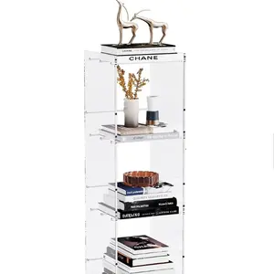 Plateau de table personnalisé porte-livres en plexiglas transparent étagère pour enfants eo-friendly meubles de maison étagère en acrylique