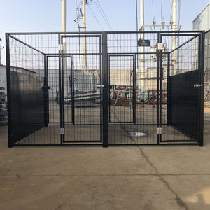 Venta al por mayor de color negro de malla de alambre soldado perrera Run Gates Paneles - Product Image 2