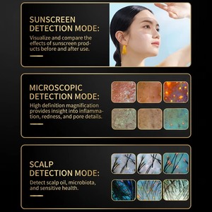 Analizzatore di umidità della pelle View Skin Tone X3 Pro Spa Beauty AI 3D, scanner facciale professionale portatile per l'analisi della pelle del viso. - Product Image 2