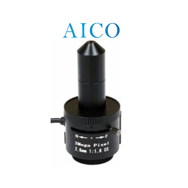 Focal Length 2.8 mm 1/2.5" Format F1.8 DC Auto Iris 2mp 2.8mm Wide Angle Cs Mount Pinhole Megapixel Pin-hole Cctv Lens