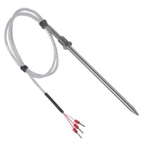 Jinlongbao prix d'usine personnalisé étanche Pt100pt1000 argent enduit câble sonde de détection de température Sus sonde capteur de température