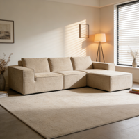 Coussin de sieste ergonomique multi-personnes pour bureau, modulaire en forme de L, à montage rapide, reconfigurable librement, anti-boulochage, rembourré, pour villa