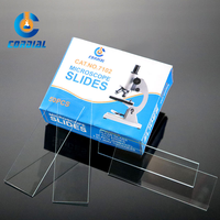 CORDIAL 7105 7107 50pcs Frosted Ground Edges Glass Microscope Slides for Laboratory Use