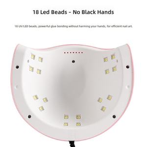 Lámpara para uñas de 54W, lámpara para secar esmalte de uñas con 18 cuentas, máquina para secar esmalte de uñas, lámpara de fototerapia para uñas, venta al por mayor - Product Image 2