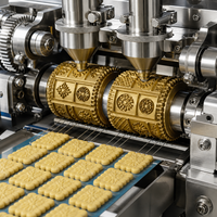 Ligne de production automatique de petits biscuits, machine à fabriquer des biscuits, équipement multifonctionnel pour l'industrie alimentaire