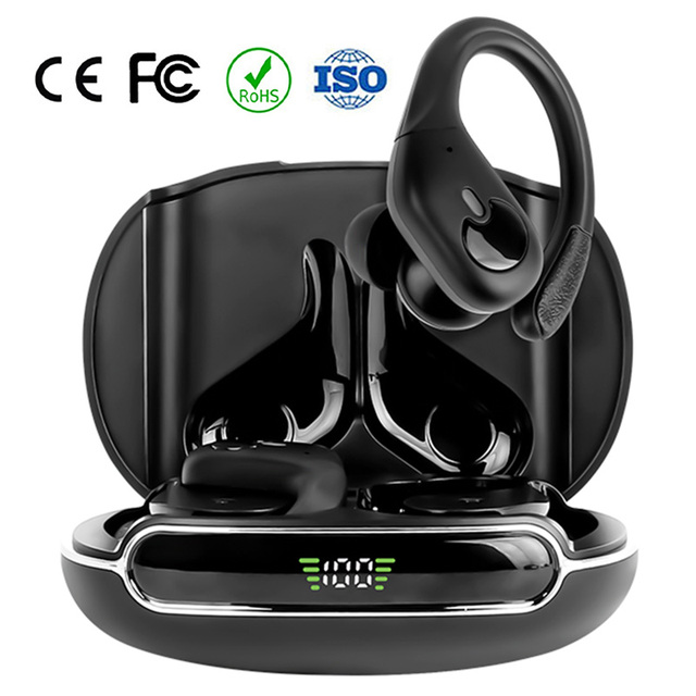 BX30 TWS Sport in Ear Hook Headset with CE FCC BQB 8.3g Ultra Light Outdoor Travel Driving Wireless Bluetooth Earphone Earbuds