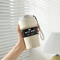 Gobelet en acier inoxydable 510ml personnalisable bouteille thermos à double paroi couvercle LED tasse à café isolée portable pour voyage à la maison