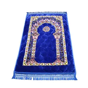 High Quality Printed Floor Rugs Anti-silp Indoor Memory Foam Portable Islamic Prayer Mat Praying Rug