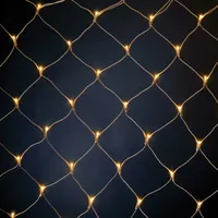Sortie d'usine OEM Chaîne de filet de fée à LED Cascade Lumières personnalisées Étanche Intérieur Extérieur Noël Vacances Mariage IP67 2 ans
