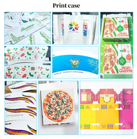 Printer Inkjet Foofon untuk Kotak Kardus Flatbed, Kipas Kertas, Otomatis Mini Single Pass untuk Kotak Pizza