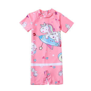 Traje de baño de una pieza para niñas Baiya, traje de baño de secado rápido con estampado de conejo de dibujos animados para niños Upf 30 - Product Image 5