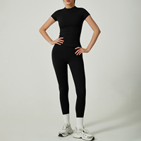 Ensemble 2 pièces de sport et yoga pour femme, séchage rapide, couleur unie, pour course et fitness, commerce transfrontalier Europe-Amérique