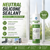 Scellant en silicone à durcissement neutre certifié, plusieurs couleurs disponibles, Shandong OEM/ODM pour les projets de construction et de menuiserie