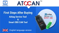 Diagcar SMARTOBD Carprotool Pack de Démarrage Service Airbag SRS : Outil de Réparation et Réinitialisation des Données de Crash et du Module Airbag via OBD2