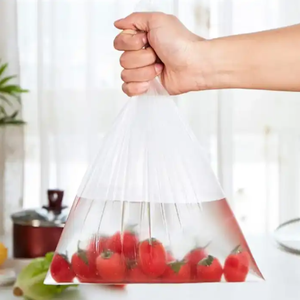 Bolsa Plana de Polietileno Degradable para Supermercado, para Mantener Frescos los Vegetales, Bolsa de Plástico Transparente para Productos Agrícolas - Product Image 3