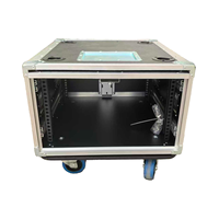 Boîtier de transport empilable OEM/ODM pour amplificateur 2U/3U/4U/6U/8U/12U avec roues pivotantes, protection robuste IP67, fermoir en zinc bleu