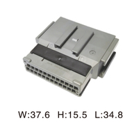 Conector automotriz de plástico eléctrico, conector automático de arnés de cables hembra, 2 unidades