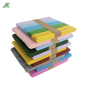<span class=keywords><strong>Palitos</strong></span> <span class=keywords><strong>de</strong></span> <span class=keywords><strong>Madera</strong></span> <span class=keywords><strong>de</strong></span> Colores Pulidos Ecológicos Multiusos para Manualidades, Material Creativo para Aprender, Venta al por Mayor - Product Image 1