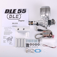 Moteur DLE55 d'origine, 55cc, monocylindre, 2 temps, essence/pétrole, pour avion RC