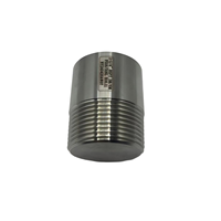 Bouchon d'extrémité de tuyau rond poli en acier inoxydable 316L forgé 1 1/4" BSPT B16.11 3000LB