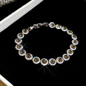 سوار من النحاس الأصفر قابل للتكديس والحفلات الموسيقية عالي الشعبية من الزركونيا المكعبة ولألوان متعددة - Product Image 4