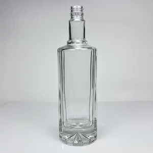 Botella de Brandy de vidrio resistente, personalizada, calidad profesional, fábrica, gran oferta
