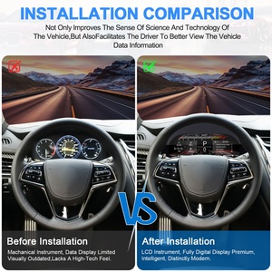 Navihua 12.3 Inch Dashboard <b>Car</b> Digital Cluster Gauge Auto Meter Virtual Cockpit LCD Instrument <b>for</b> Cadillac XTS CTS 2014-2019 - Product Image 2