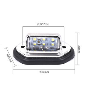 <span class=keywords><strong>Feu</strong></span> de plaque d'immatriculation étanche à 6 LED 12V <span class=keywords><strong>feu</strong></span> <span class=keywords><strong>arrière</strong></span> pour camion SUV remorque Van RV bateaux - Product Image 2