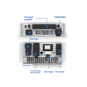 ระบบจัดการแบตเตอรี่แรงดันสูง deye BOS-B 16 กิโลวัตต์ แบบติดตั้งบนแร็ค แบตเตอรี่ 100 กิโลวัตต์ 2 เมกะวัตต์ โซลูชัน C&L ESS ชุดแบตเตอรี่ลิเธียม 51.2 โวลต์ 314 แอมป์ชั่วโมง IP20 - Product Image 4