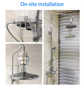 Filtros De Agua Para Duchas 15 20-ступенчатый высокопроизводительный Kdf ионный фильтр для чистой воды для душа для удаления фторида хлора тяжелых металлов - Product Image 4