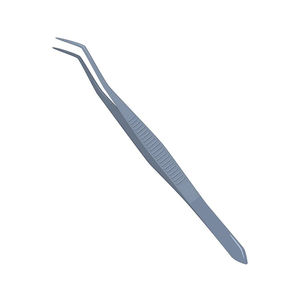 Pince dentaire industrielle haut de gamme en acier inoxydable, finition soignée, forceps incurvés dentelés, pince dentaire angulaire pour usage médical - Product Image 2