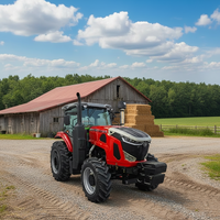 Tractor Agrícola Diésel de 120 CV con Tracción en las 4 Ruedas, Implementos Completos, Motor y Bomba