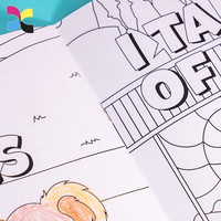 Vente de gros Livre de coloriage pour enfants couverture souple personnalisée Livre de coloriage mignon pour enfants Livre de dessin